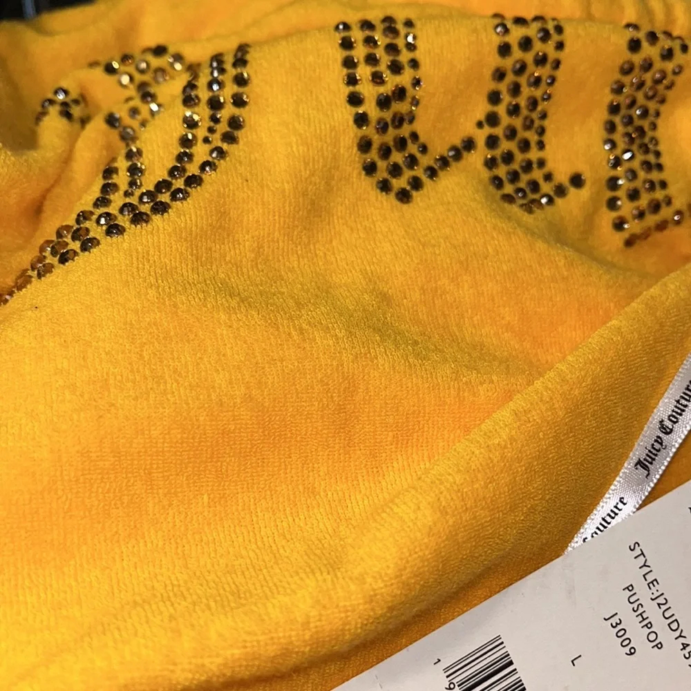 NWT Juicy Couture Big Bling Halter Towel Terry Mini  Dress Towel Fabric - Picture 8 of 9